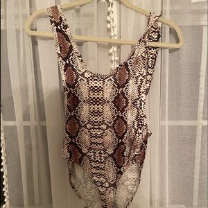 NASTY GAL NWT SNAKE BODY SUIT